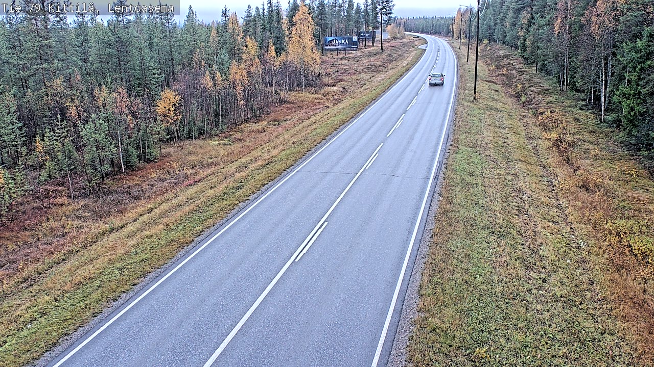 Weather Camera Image Väg 79 Kittilä, Lentoasema, Kittilä, Lappi