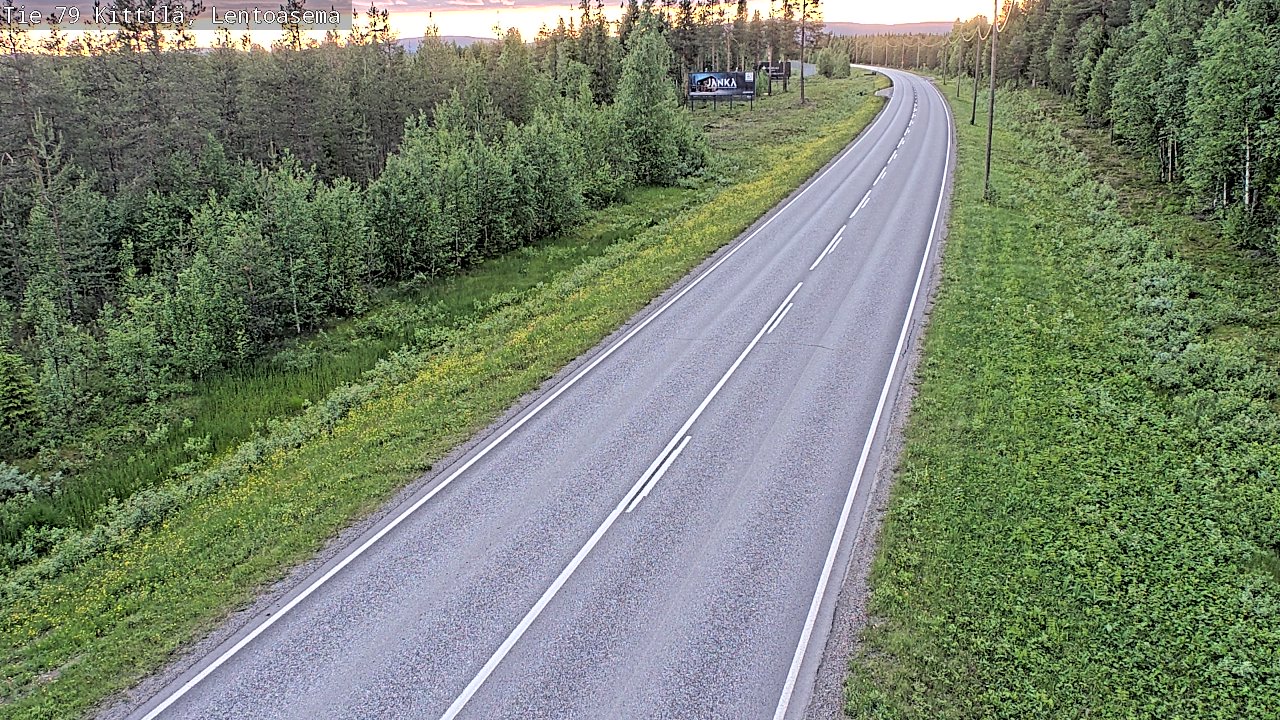 Kelikamerat Kuva Tie 79 Kittilä, Lentoasema, Kittilä, Lappi