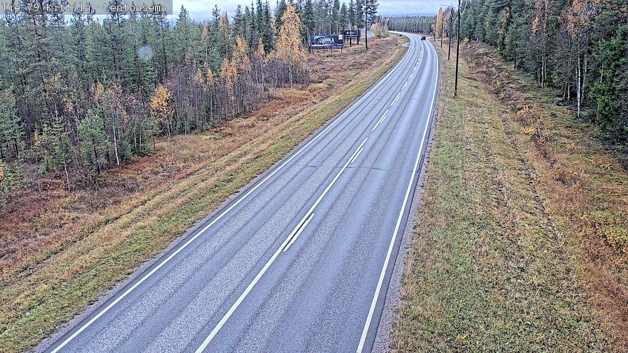 Weather Camera Image Road 79 Kittilä, Lentoasema, Kittilä, Lappi