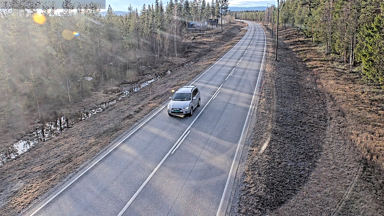 Weather Camera Image Väg 79 Kittilä, Lentoasema, Kittilä, Lappi