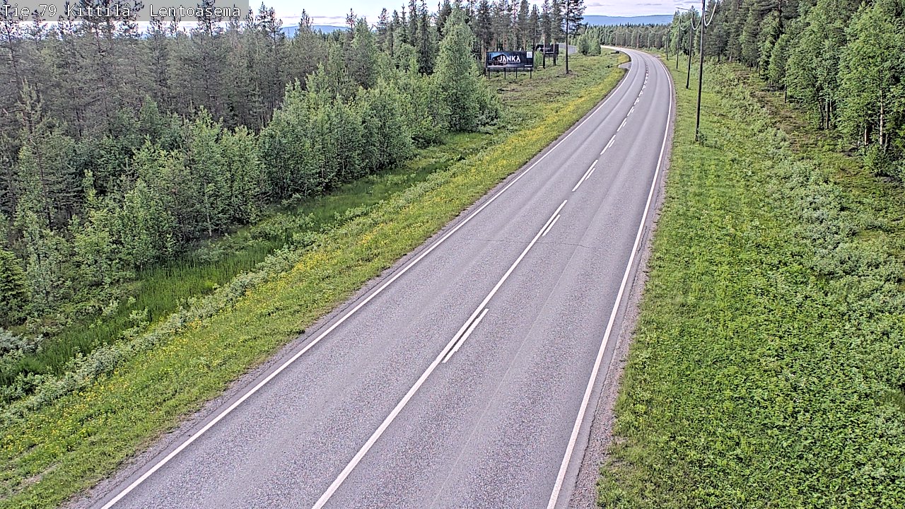 Kelikamerat Kuva Tie 79 Kittilä, Lentoasema, Kittilä, Lappi