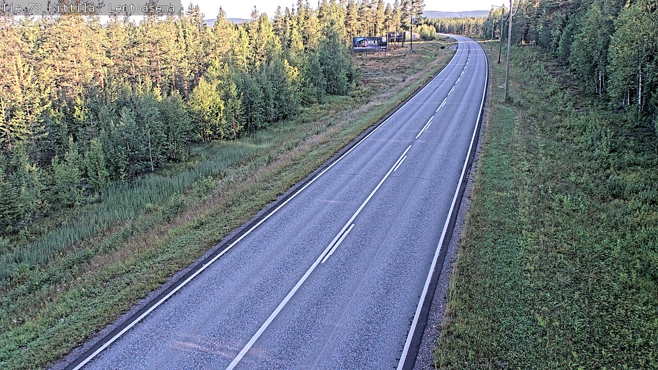 Weather Camera Image Road 79 Kittilä, Lentoasema, Kittilä, Lappi