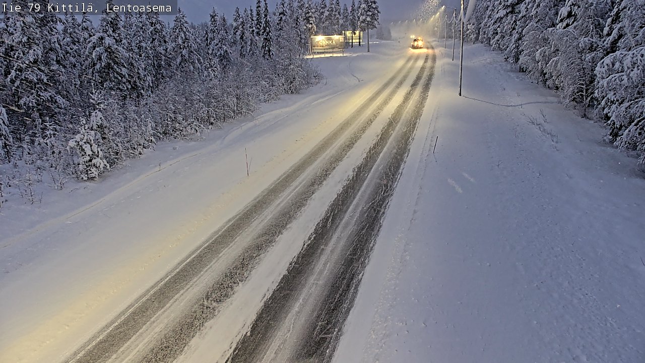Weather Camera Image Road 79 Kittilä, Lentoasema, Kittilä, Lappi