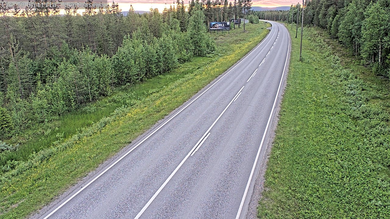 Kelikamerat Kuva Tie 79 Kittilä, Lentoasema, Kittilä, Lappi