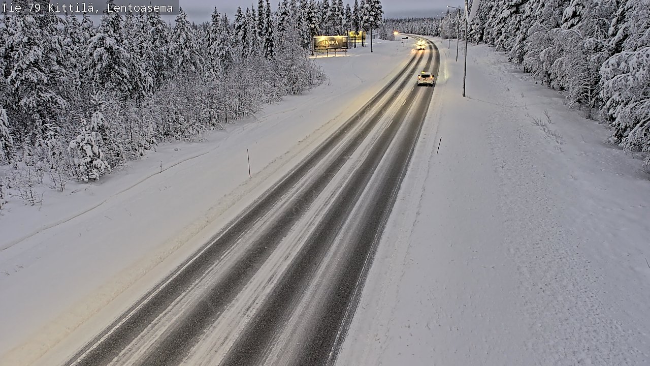 Weather Camera Image Road 79 Kittilä, Lentoasema, Kittilä, Lappi