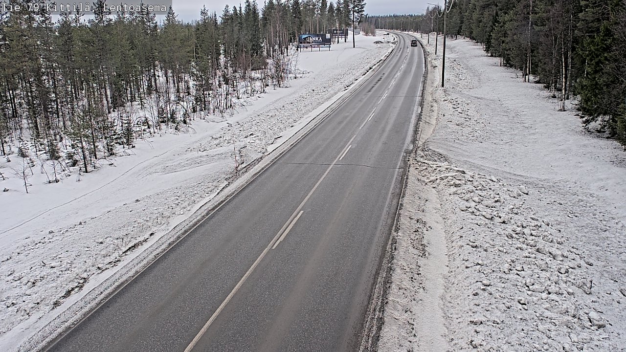 Weather Camera Image Road 79 Kittilä, Lentoasema, Kittilä, Lappi