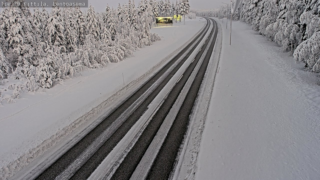 Kelikamerat Kuva Tie 79 Kittilä, Lentoasema, Kittilä, Lappi