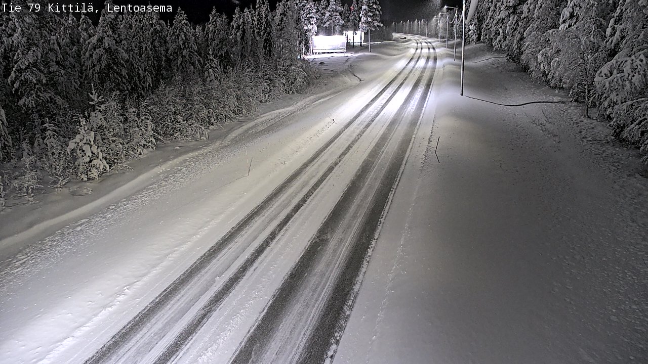 Weather Camera Image Road 79 Kittilä, Lentoasema, Kittilä, Lappi