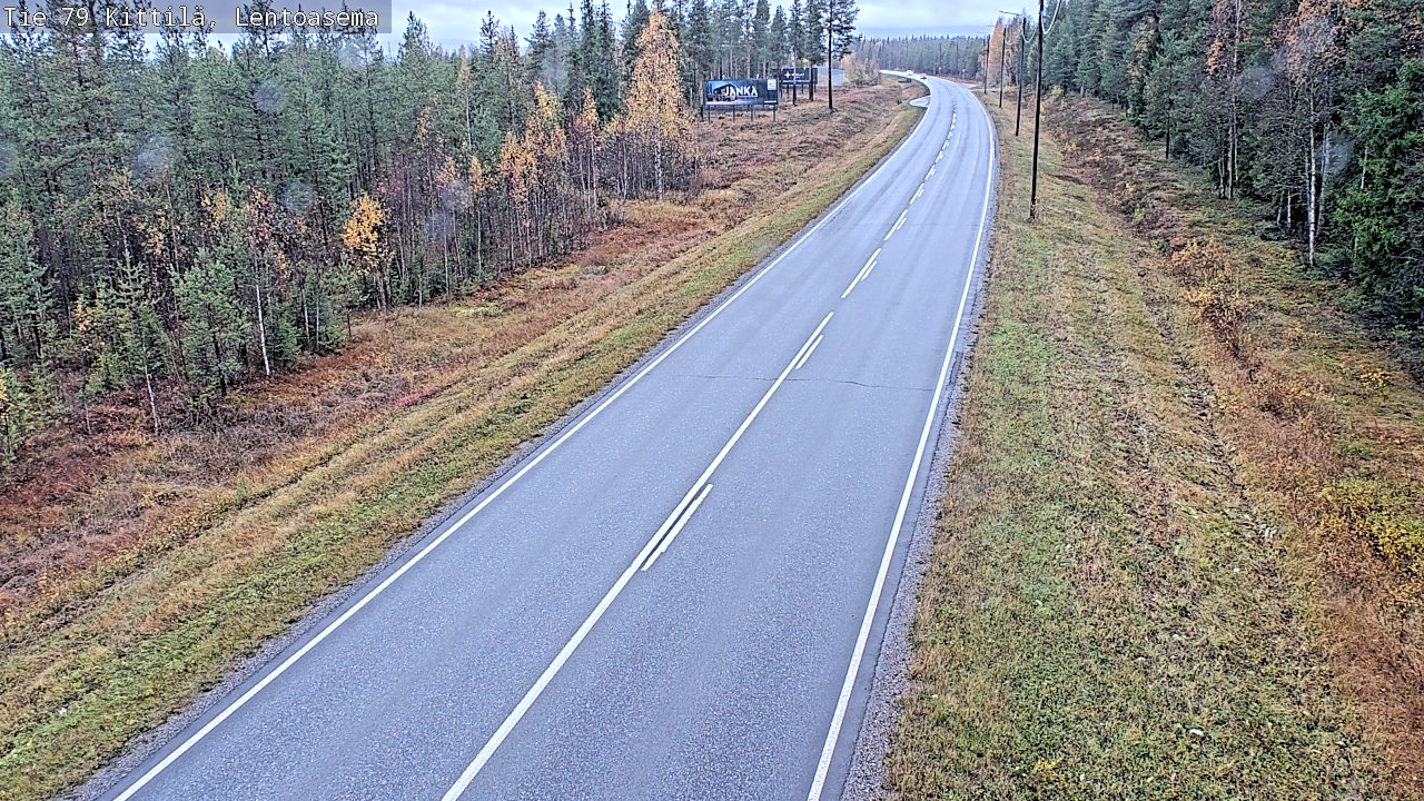 Weather Camera Image Road 79 Kittilä, Lentoasema, Kittilä, Lappi