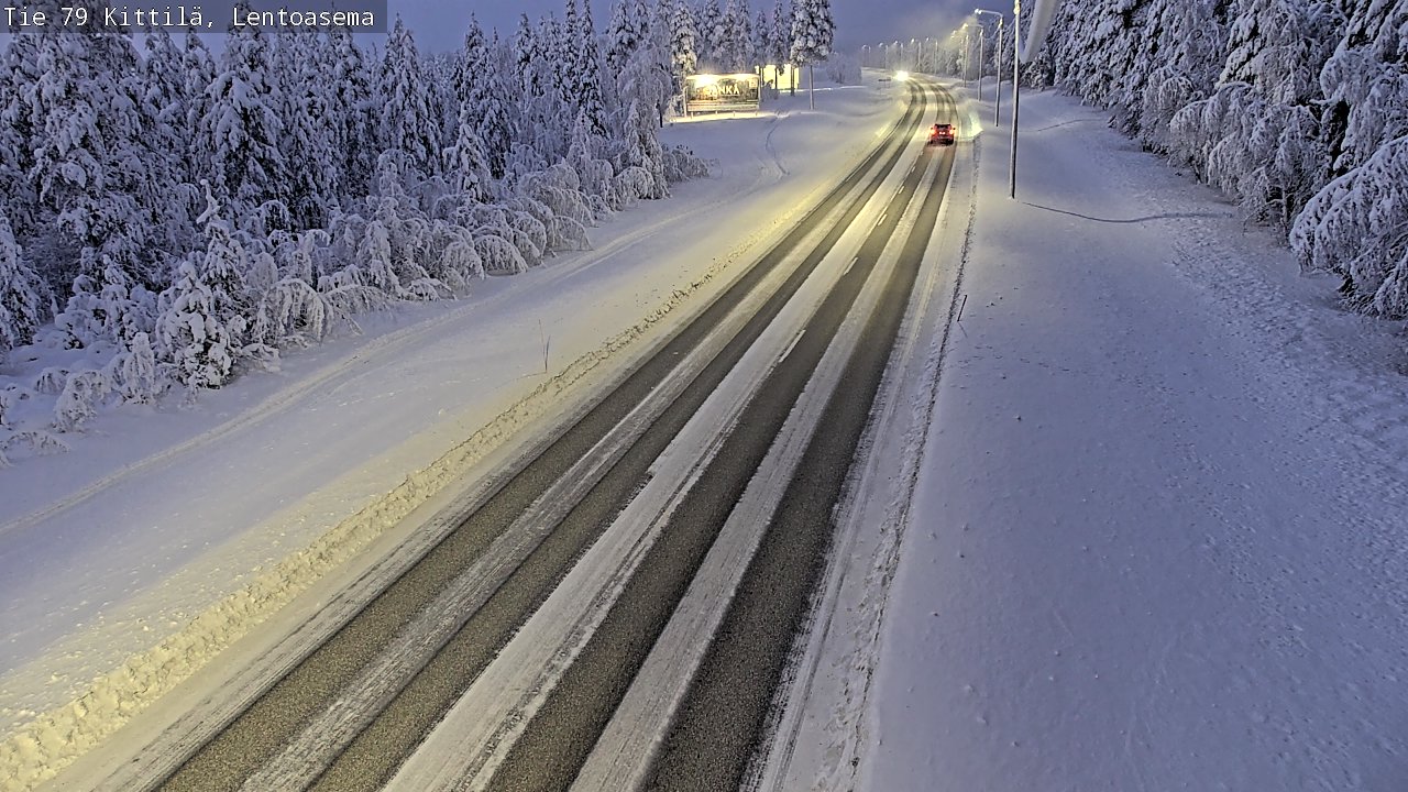 Kelikamerat Kuva Tie 79 Kittilä, Lentoasema, Kittilä, Lappi
