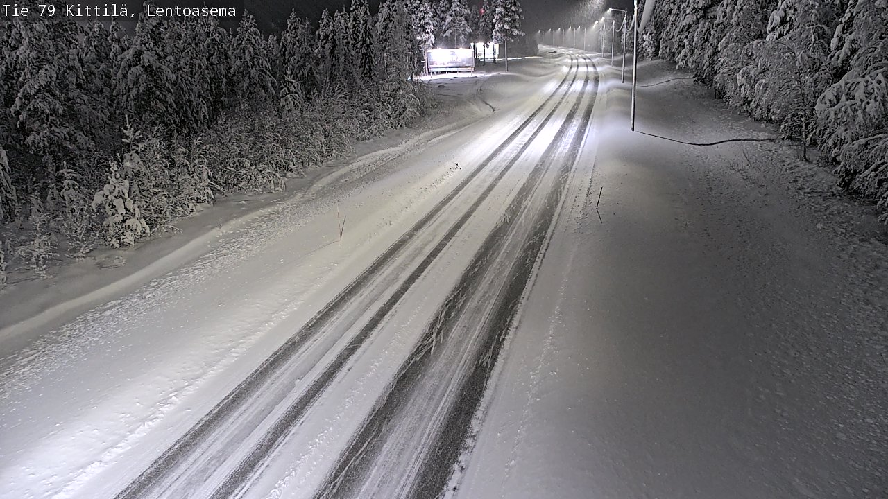 Weather Camera Image Road 79 Kittilä, Lentoasema, Kittilä, Lappi