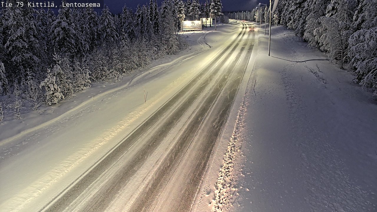 Weather Camera Image Road 79 Kittilä, Lentoasema, Kittilä, Lappi
