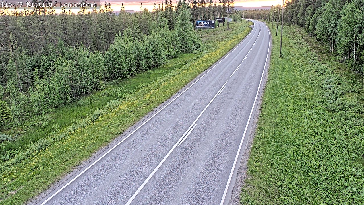 Kelikamerat Kuva Tie 79 Kittilä, Lentoasema, Kittilä, Lappi
