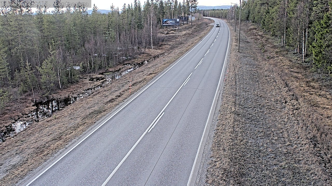 Weather Camera Image Väg 79 Kittilä, Lentoasema, Kittilä, Lappi