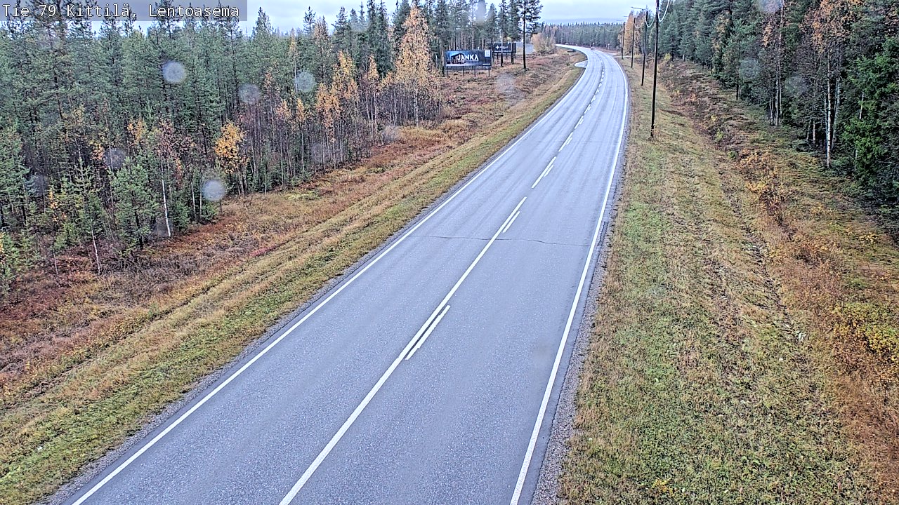 Weather Camera Image Road 79 Kittilä, Lentoasema, Kittilä, Lappi