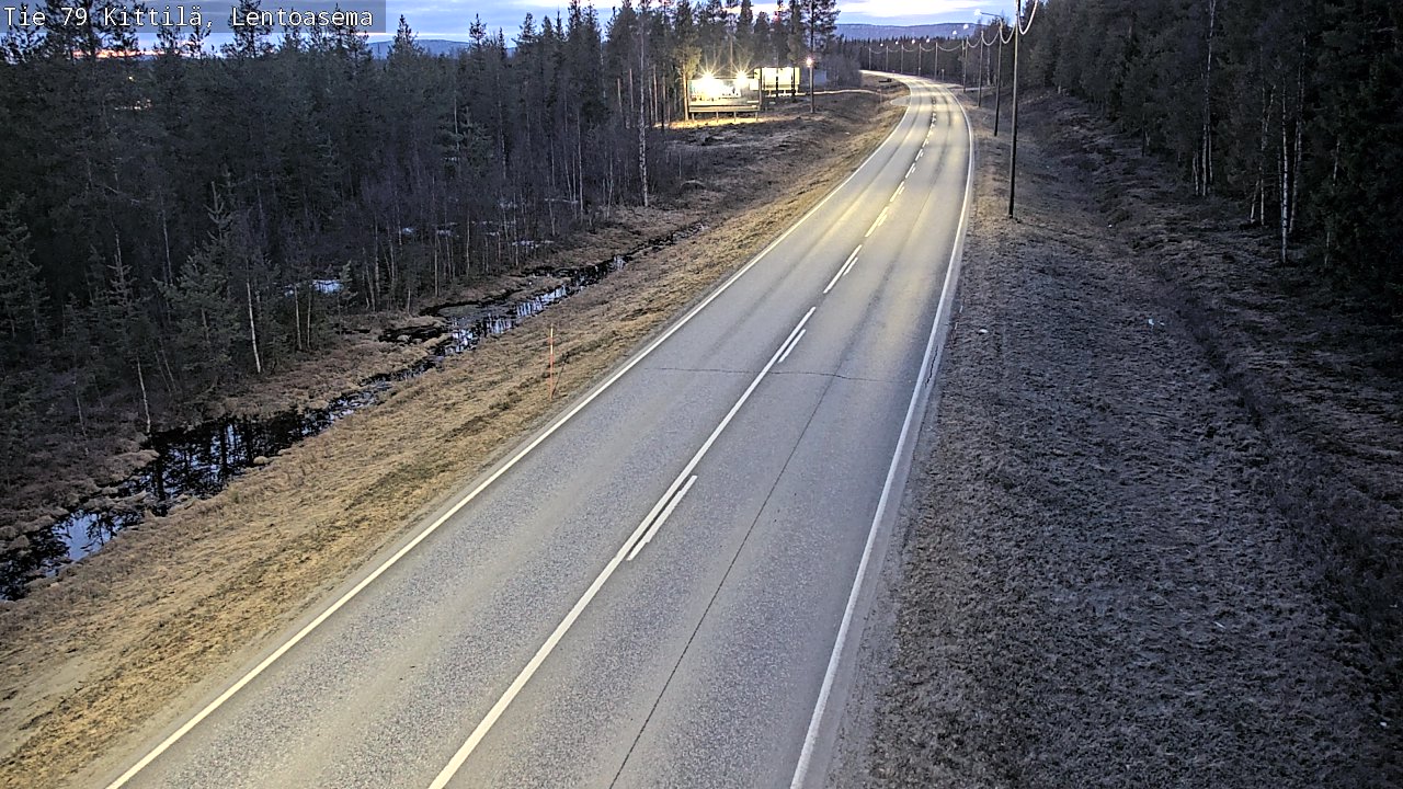 Weather Camera Image Road 79 Kittilä, Lentoasema, Kittilä, Lappi