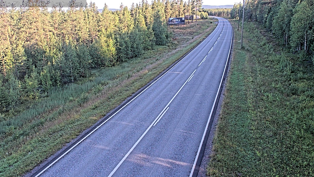 Weather Camera Image Road 79 Kittilä, Lentoasema, Kittilä, Lappi