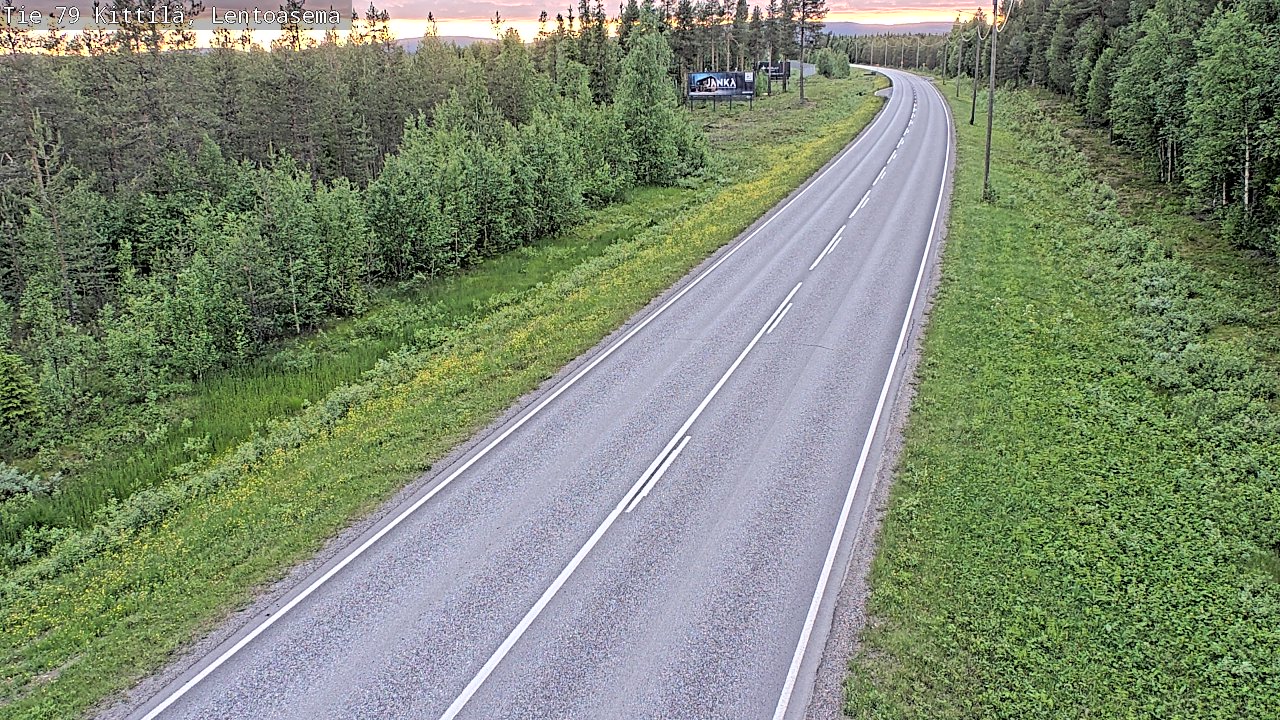 Kelikamerat Kuva Tie 79 Kittilä, Lentoasema, Kittilä, Lappi