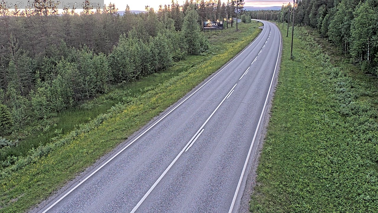 Kelikamerat Kuva Tie 79 Kittilä, Lentoasema, Kittilä, Lappi