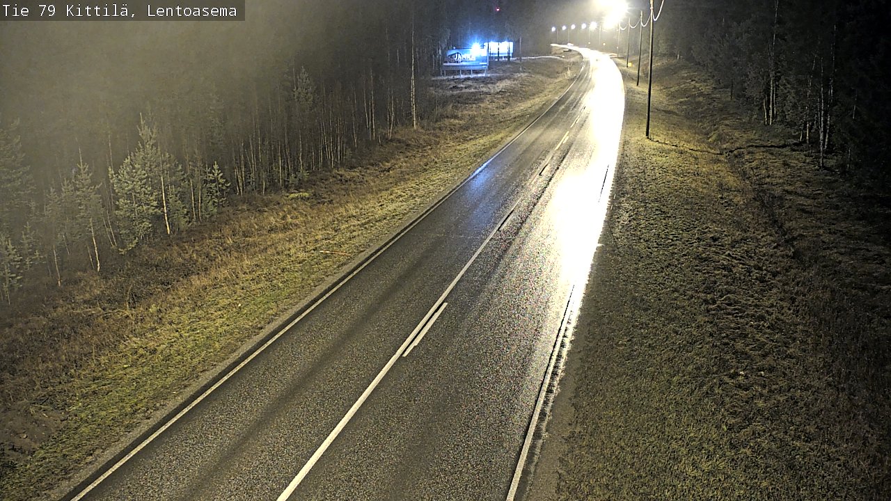 Weather Camera Image Väg 79 Kittilä, Lentoasema, Kittilä, Lappi
