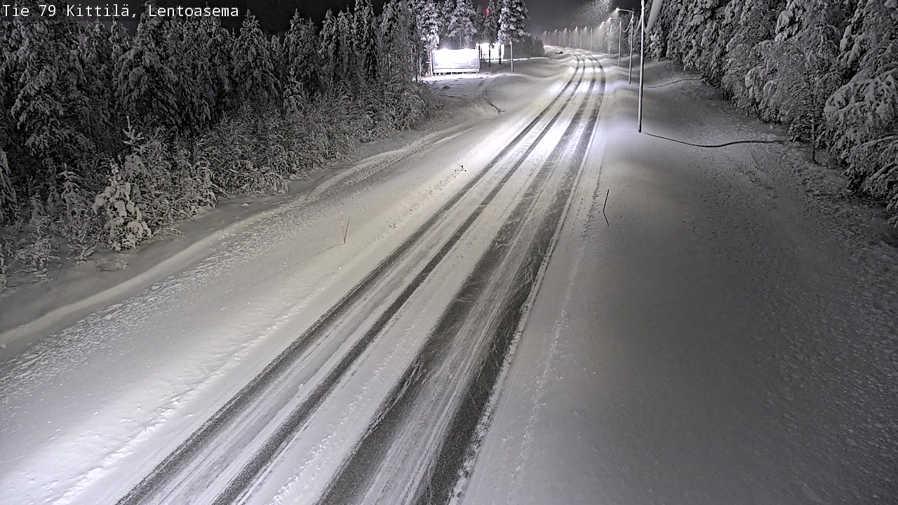 Weather Camera Image Road 79 Kittilä, Lentoasema, Kittilä, Lappi