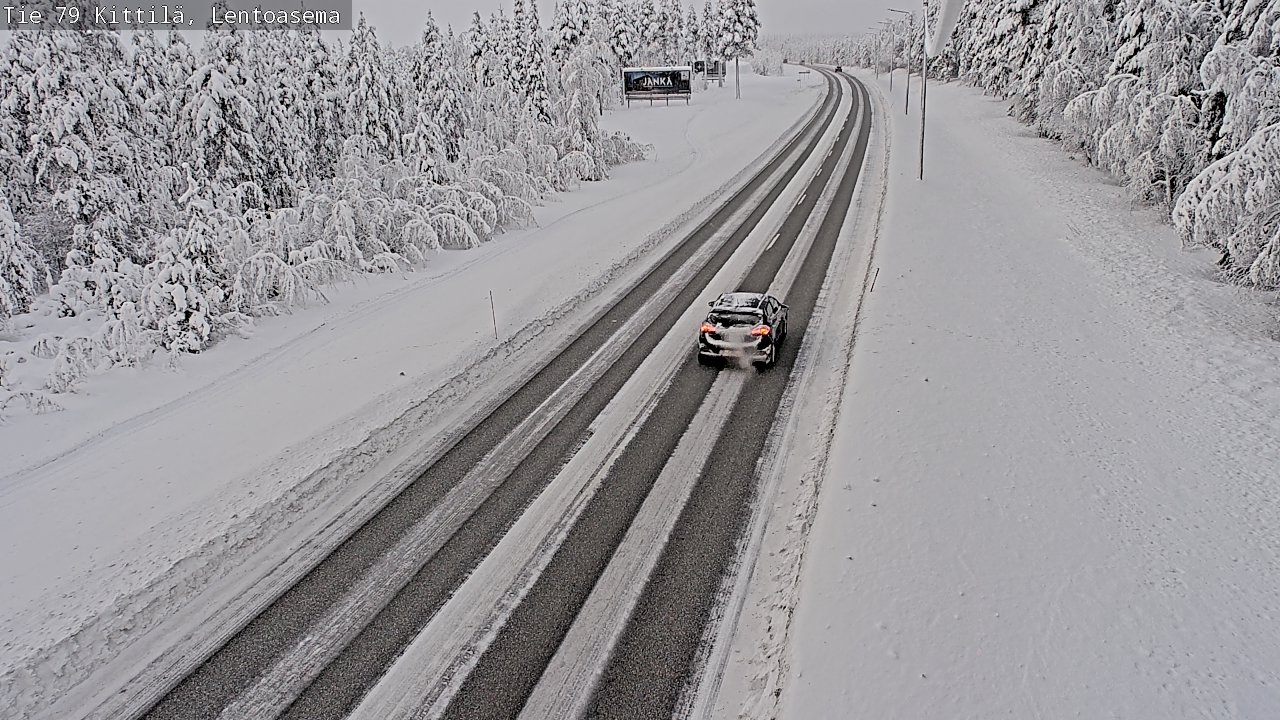 Kelikamerat Kuva Tie 79 Kittilä, Lentoasema, Kittilä, Lappi