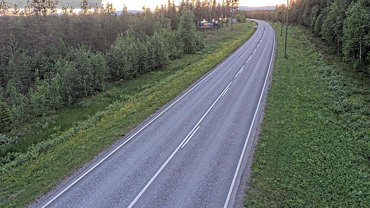 Kelikamerat Kuva Tie 79 Kittilä, Lentoasema, Kittilä, Lappi