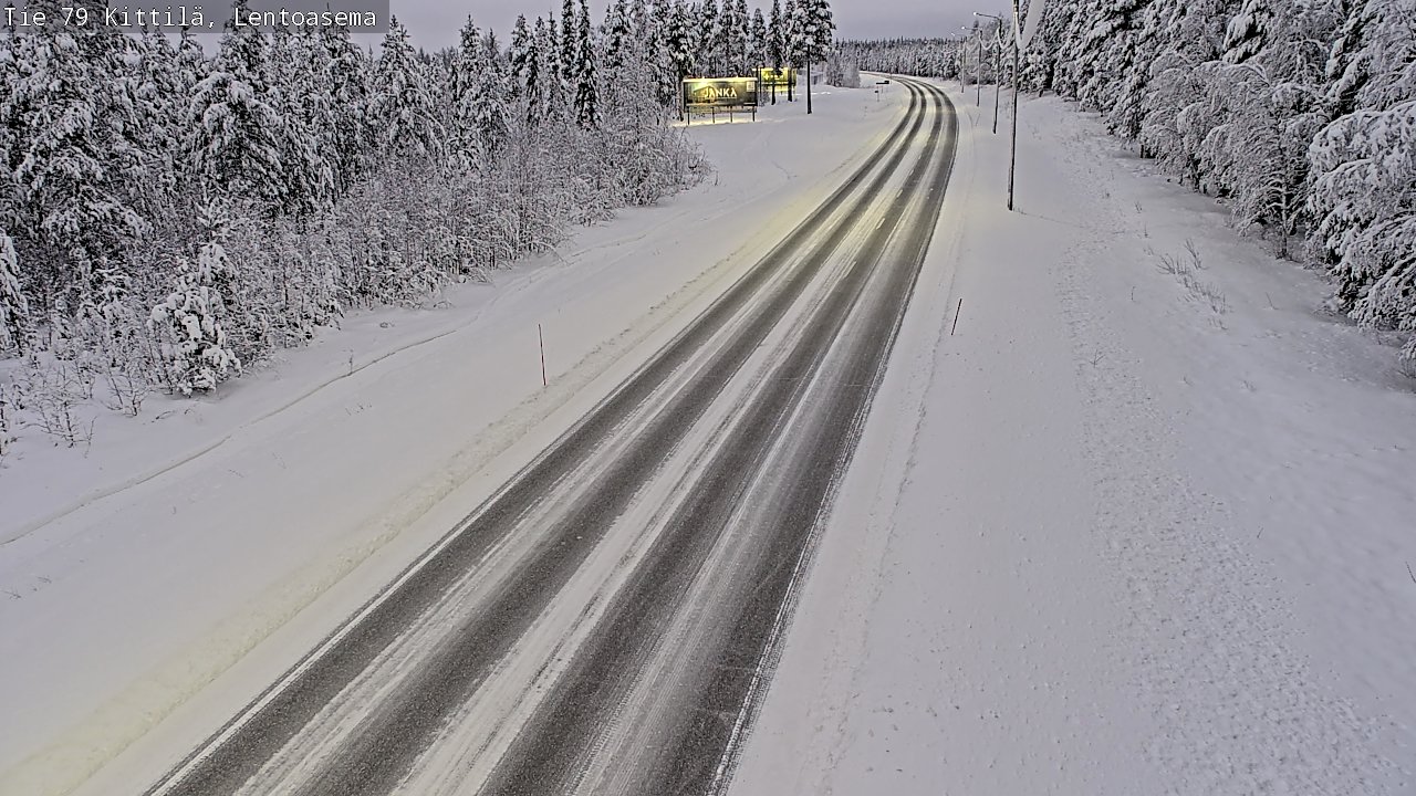 Weather Camera Image Road 79 Kittilä, Lentoasema, Kittilä, Lappi