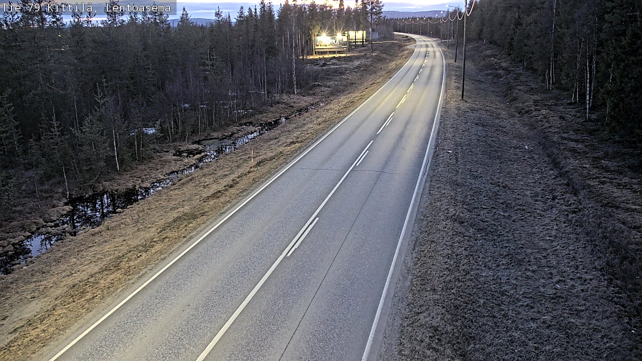 Weather Camera Image Road 79 Kittilä, Lentoasema, Kittilä, Lappi