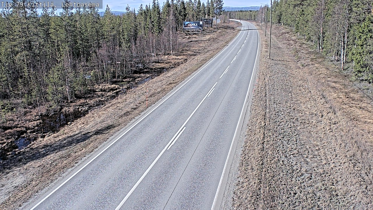 Weather Camera Image Väg 79 Kittilä, Lentoasema, Kittilä, Lappi