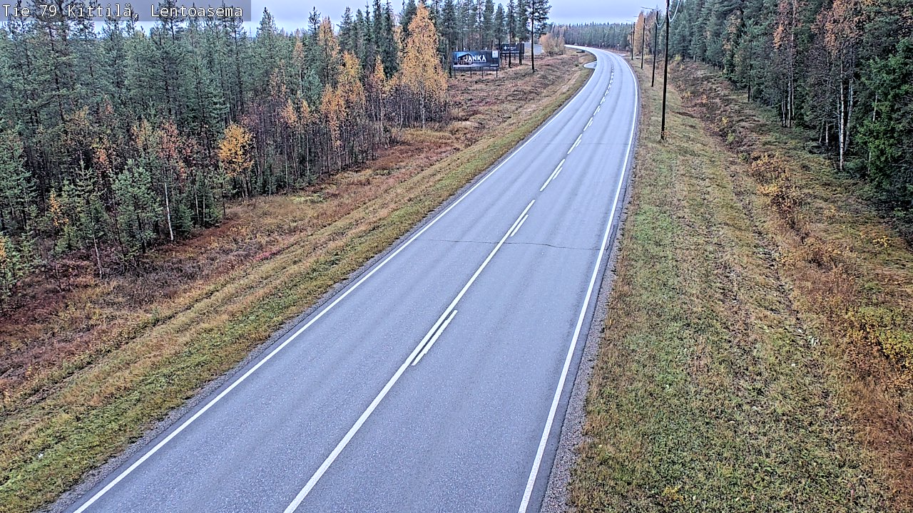 Weather Camera Image Väg 79 Kittilä, Lentoasema, Kittilä, Lappi