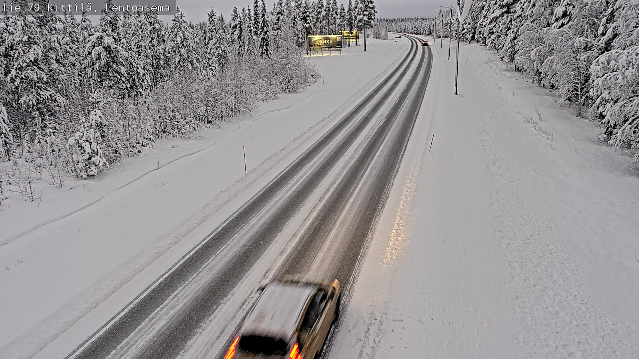 Weather Camera Image Road 79 Kittilä, Lentoasema, Kittilä, Lappi
