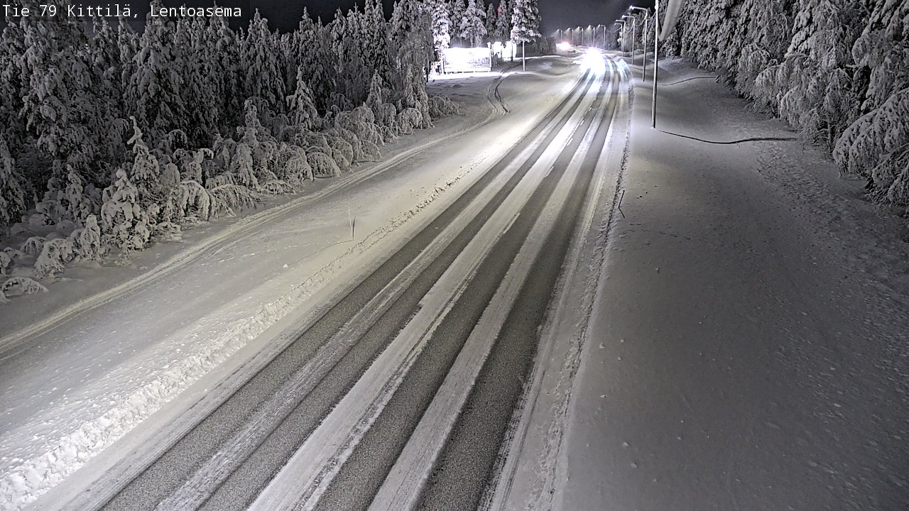 Kelikamerat Kuva Tie 79 Kittilä, Lentoasema, Kittilä, Lappi