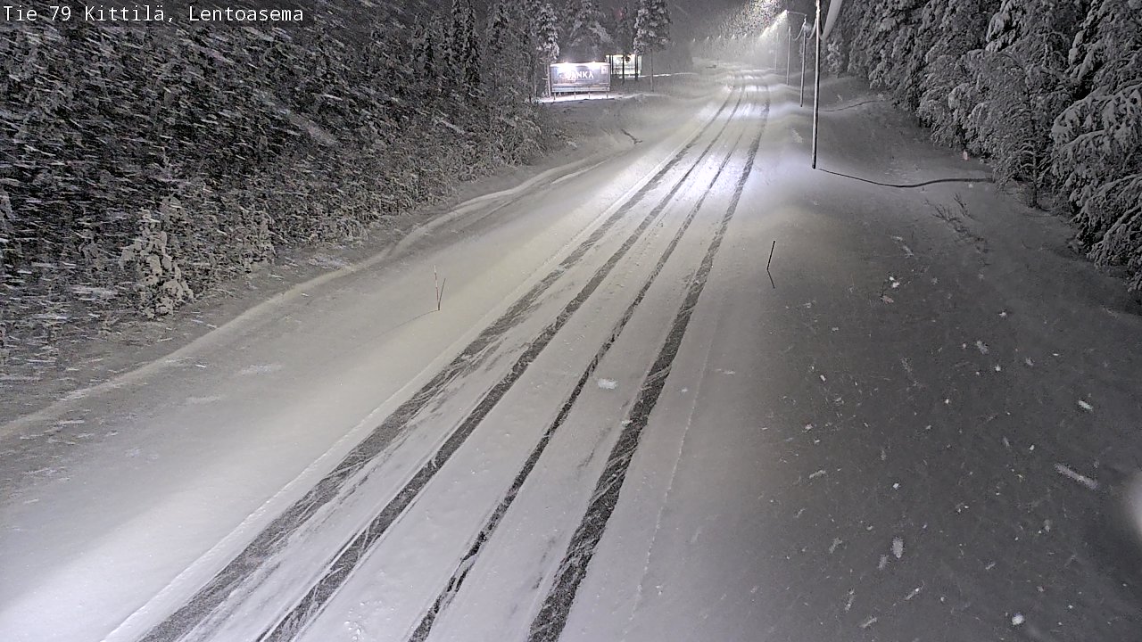 Weather Camera Image Road 79 Kittilä, Lentoasema, Kittilä, Lappi