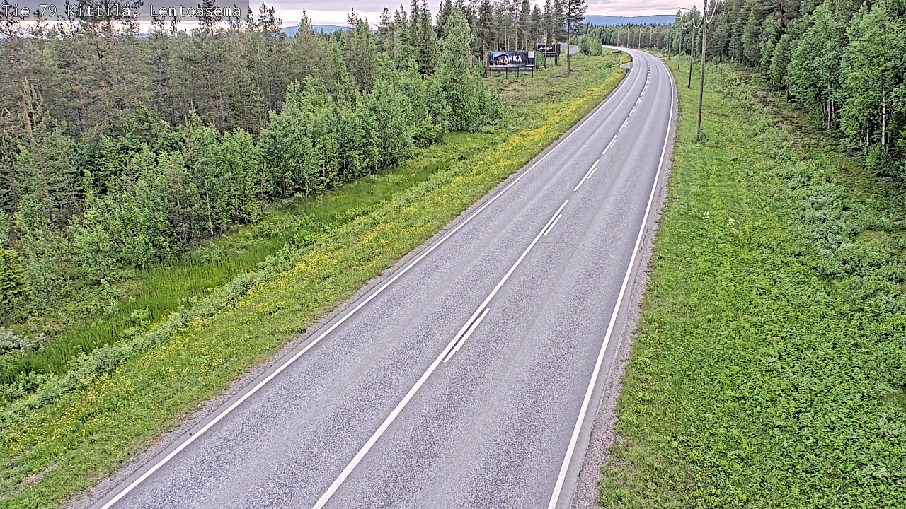 Kelikamerat Kuva Tie 79 Kittilä, Lentoasema, Kittilä, Lappi