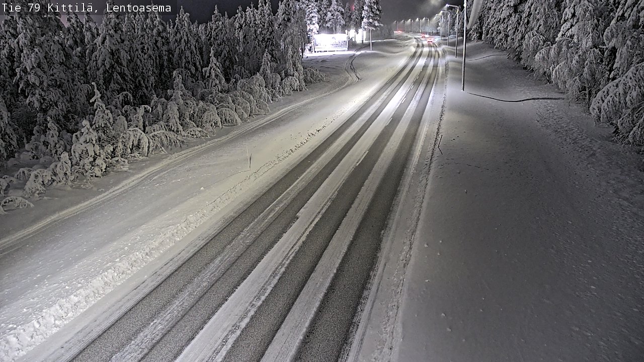 Kelikamerat Kuva Tie 79 Kittilä, Lentoasema, Kittilä, Lappi