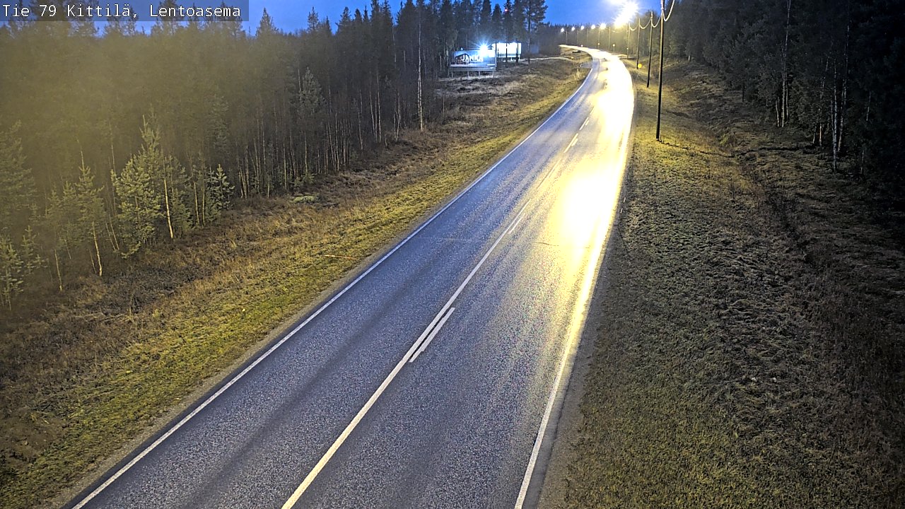 Weather Camera Image Road 79 Kittilä, Lentoasema, Kittilä, Lappi