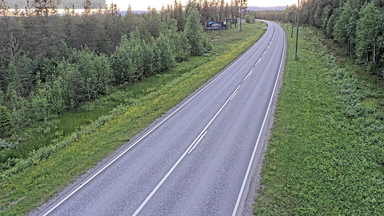 Kelikamerat Kuva Tie 79 Kittilä, Lentoasema, Kittilä, Lappi