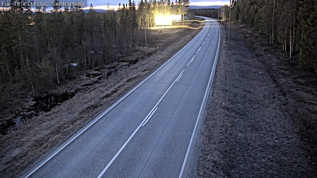 Weather Camera Image Road 79 Kittilä, Lentoasema, Kittilä, Lappi