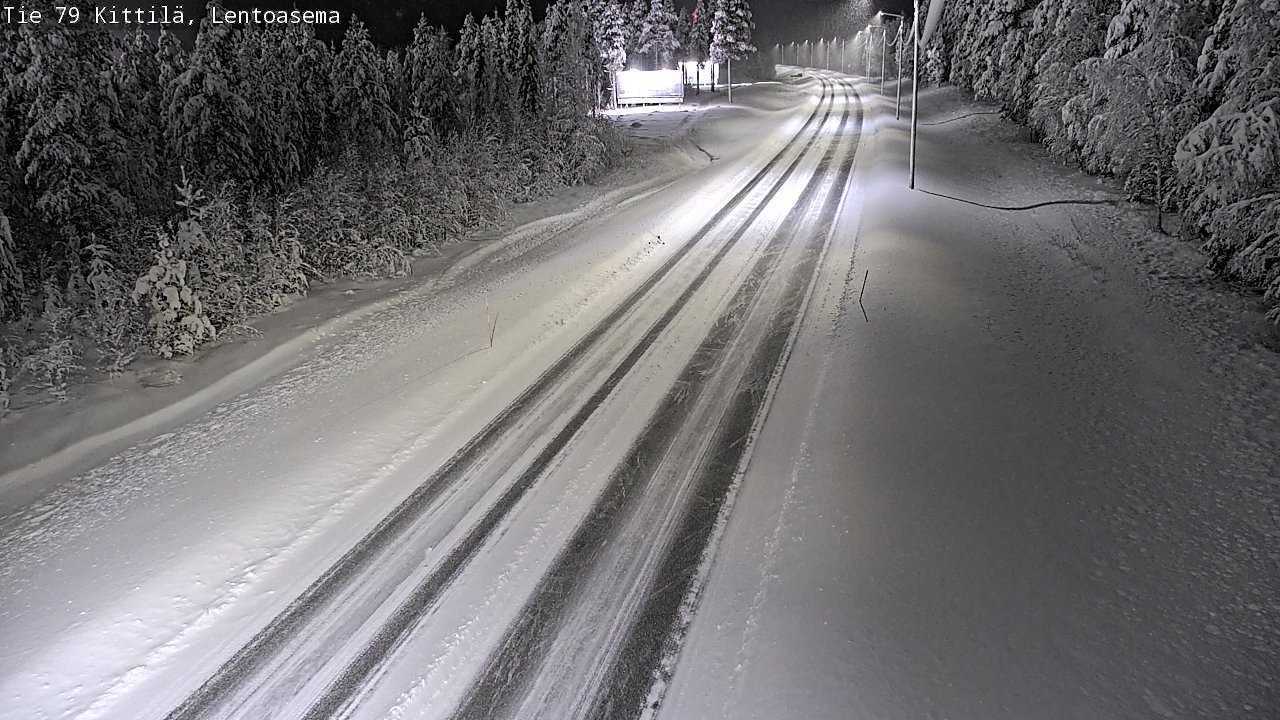 Weather Camera Image Road 79 Kittilä, Lentoasema, Kittilä, Lappi