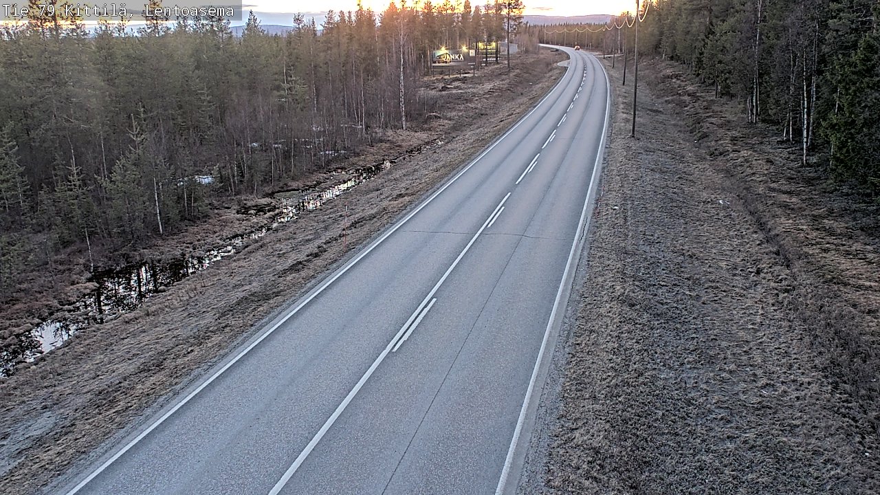 Weather Camera Image Väg 79 Kittilä, Lentoasema, Kittilä, Lappi