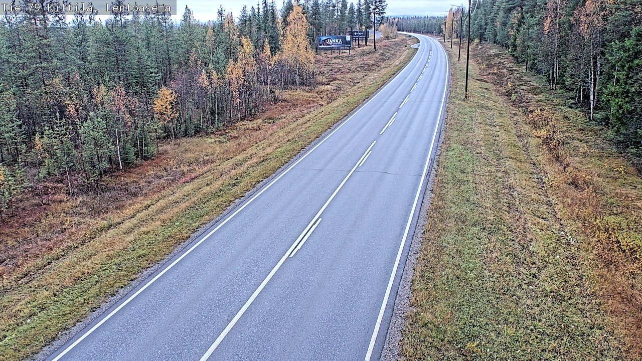 Weather Camera Image Road 79 Kittilä, Lentoasema, Kittilä, Lappi