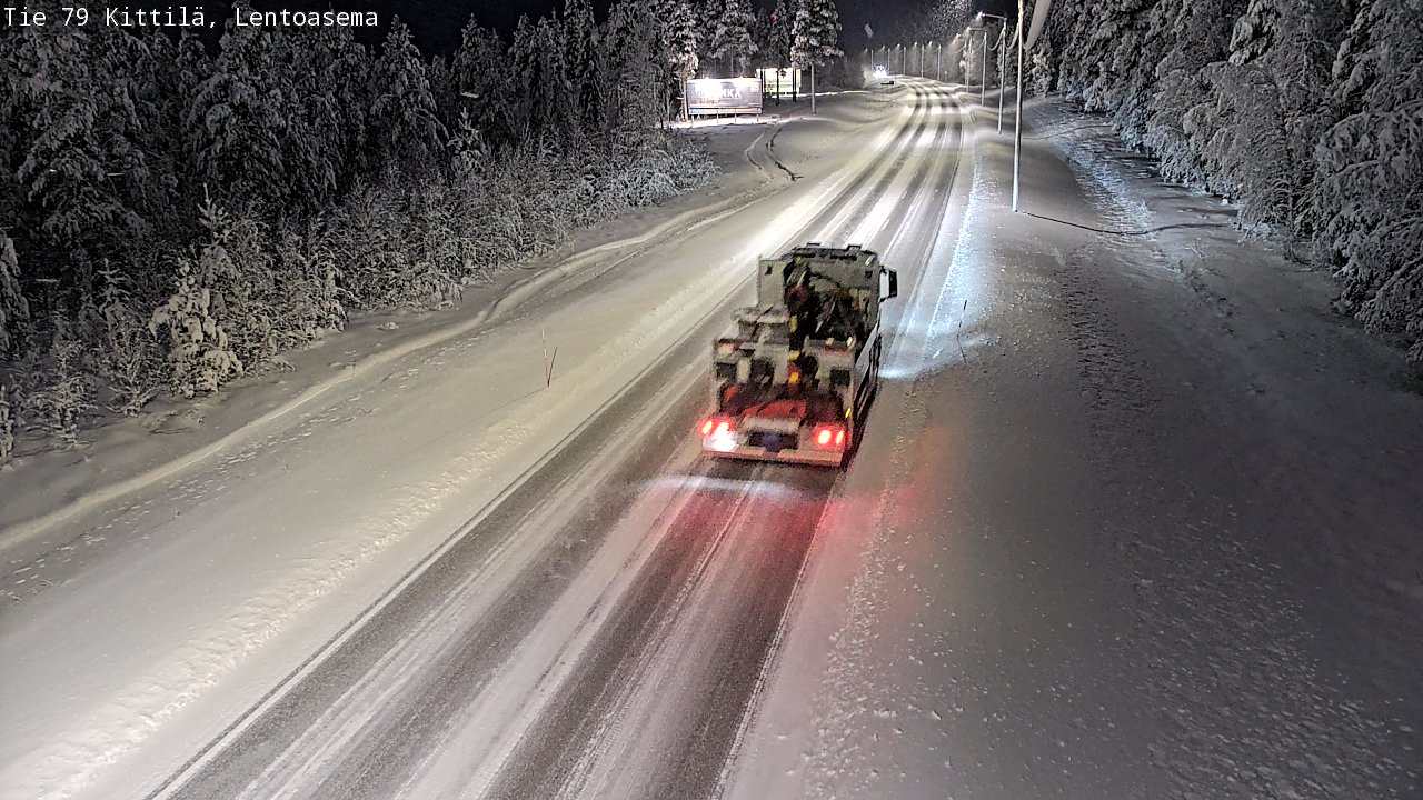 Weather Camera Image Road 79 Kittilä, Lentoasema, Kittilä, Lappi