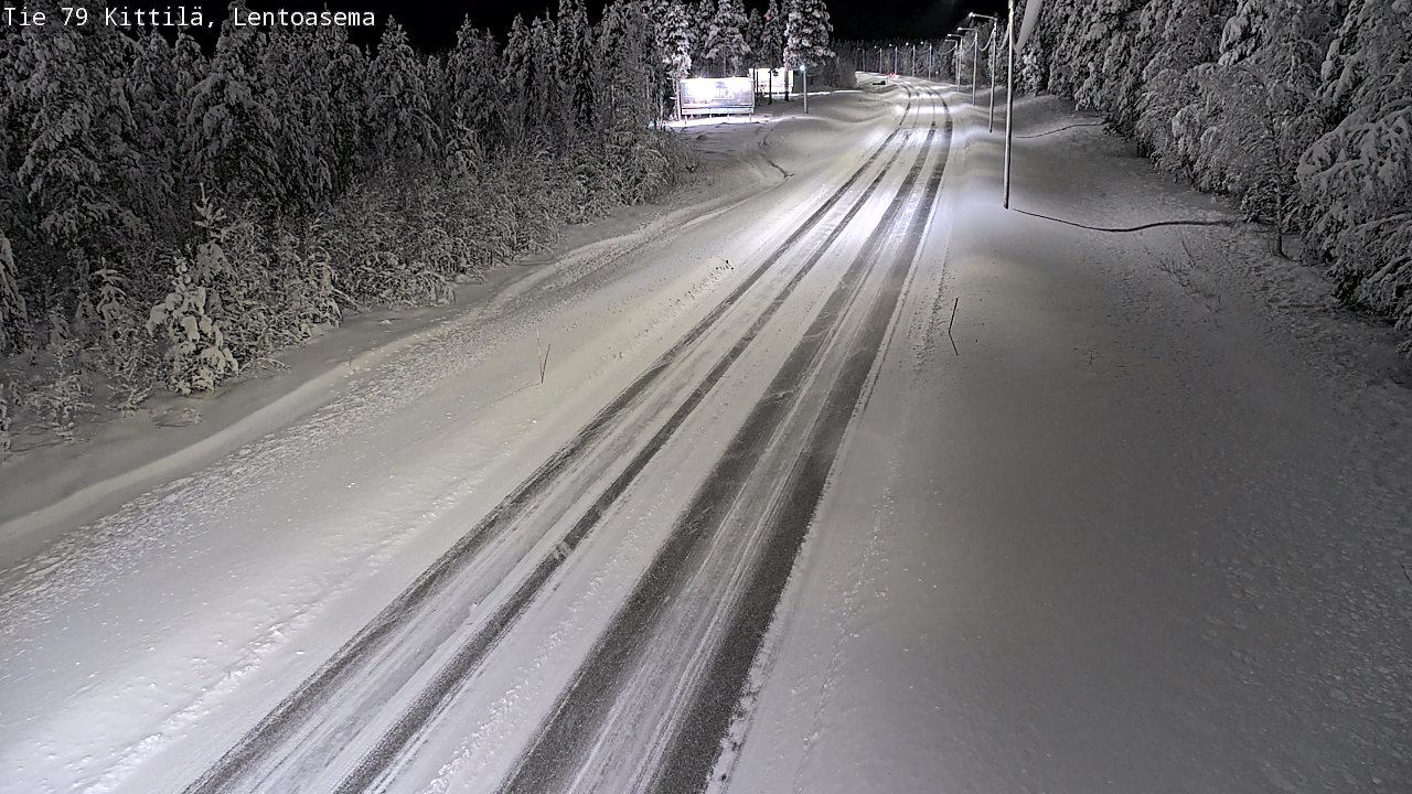 Weather Camera Image Road 79 Kittilä, Lentoasema, Kittilä, Lappi