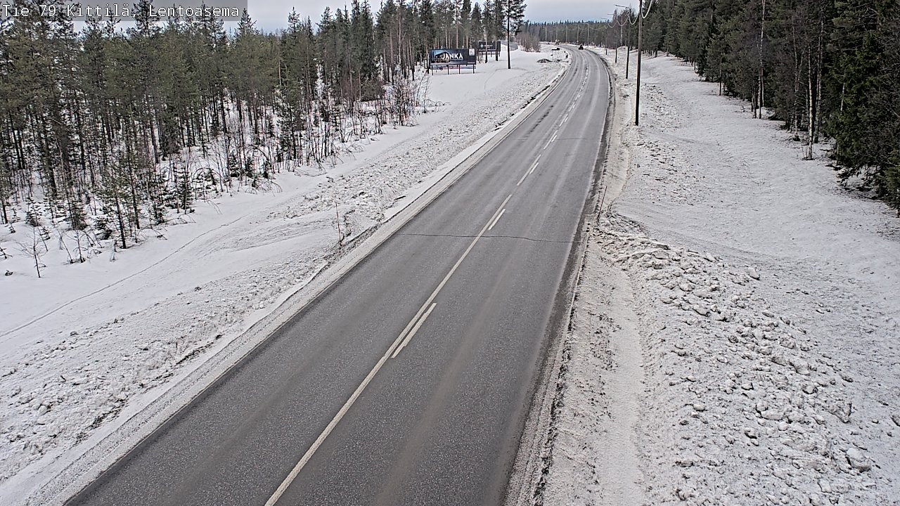 Kelikamerat Kuva Tie 79 Kittilä, Lentoasema, Kittilä, Lappi