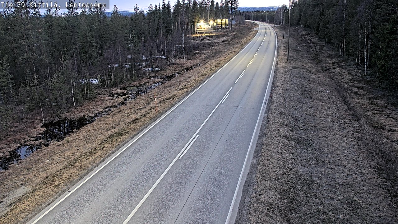 Weather Camera Image Väg 79 Kittilä, Lentoasema, Kittilä, Lappi