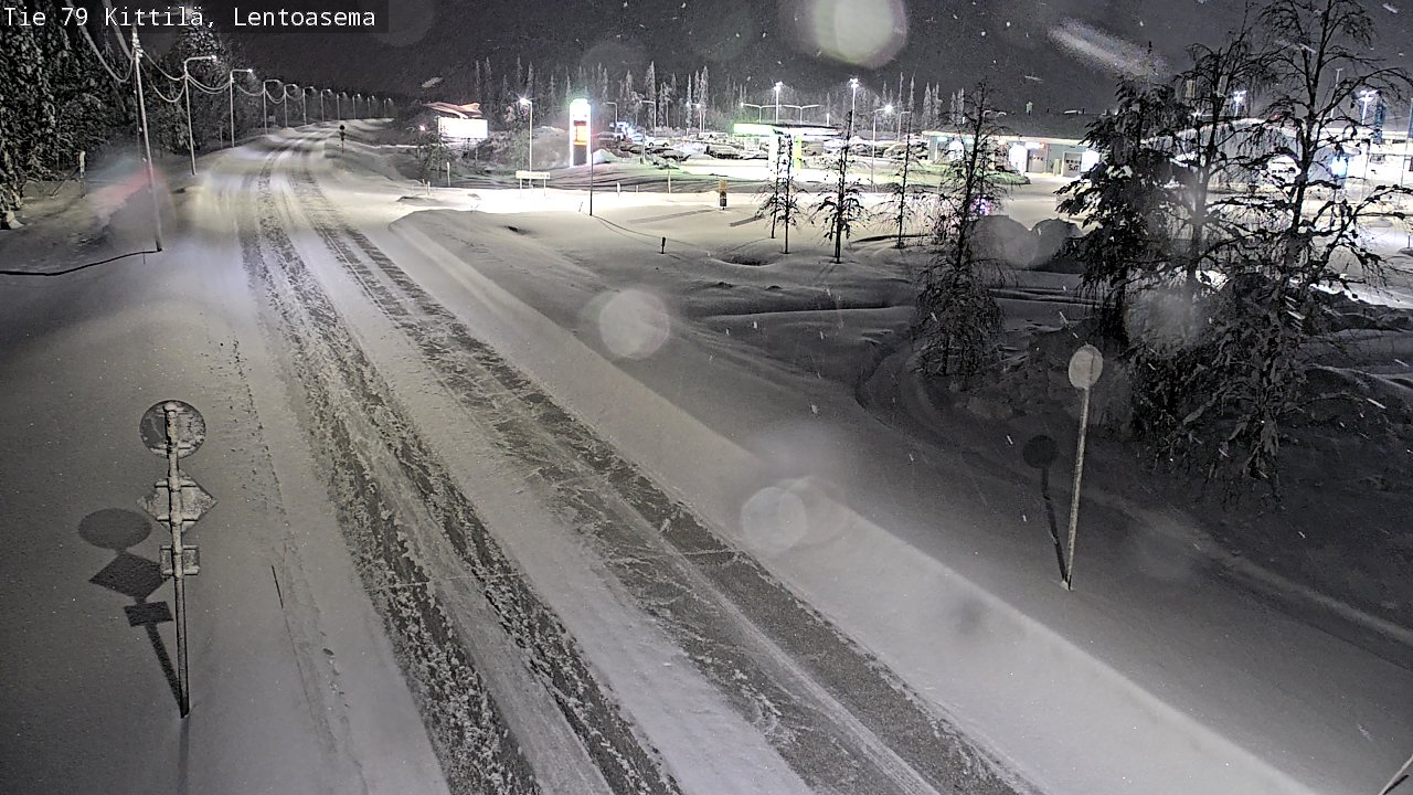 Weather Camera Image Road 79 Kittilä, Lentoasema, Kittilä, Lappi