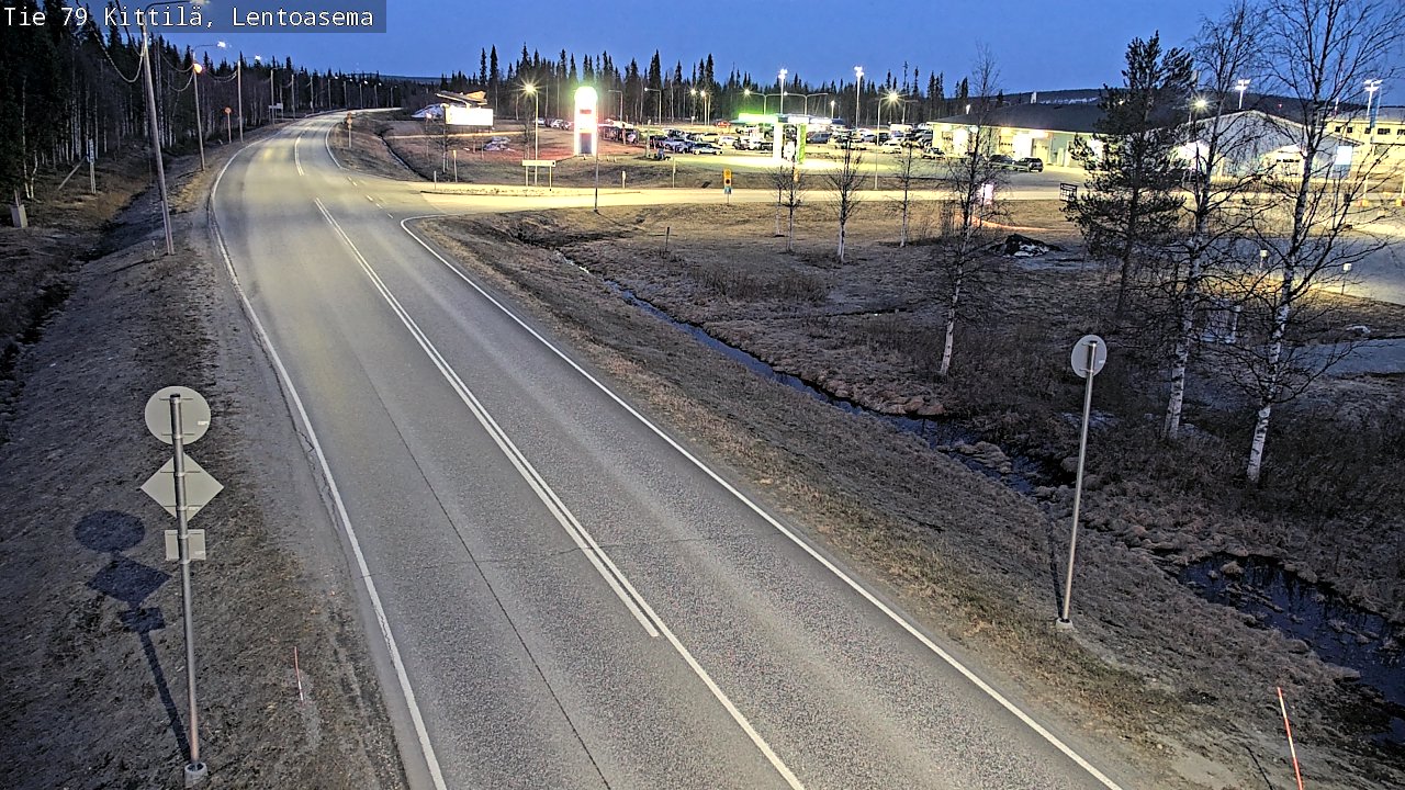 Kelikamerat Kuva Tie 79 Kittilä, Lentoasema, Kittilä, Lappi