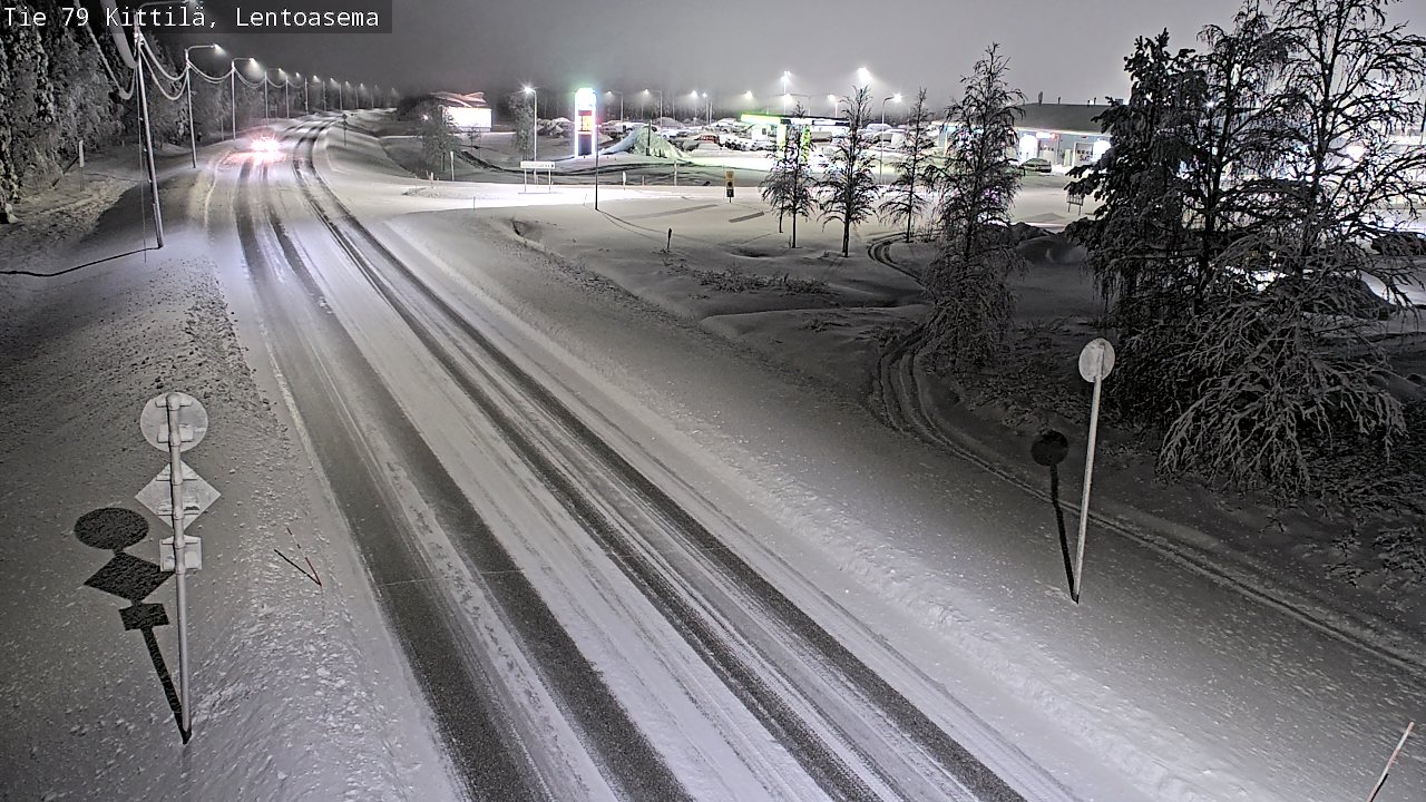 Weather Camera Image Väg 79 Kittilä, Lentoasema, Kittilä, Lappi