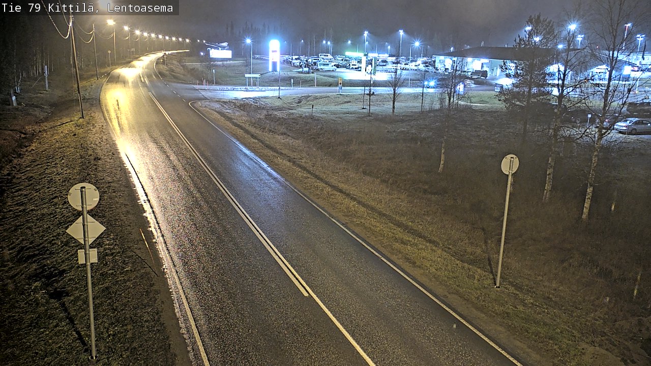 Weather Camera Image Väg 79 Kittilä, Lentoasema, Kittilä, Lappi